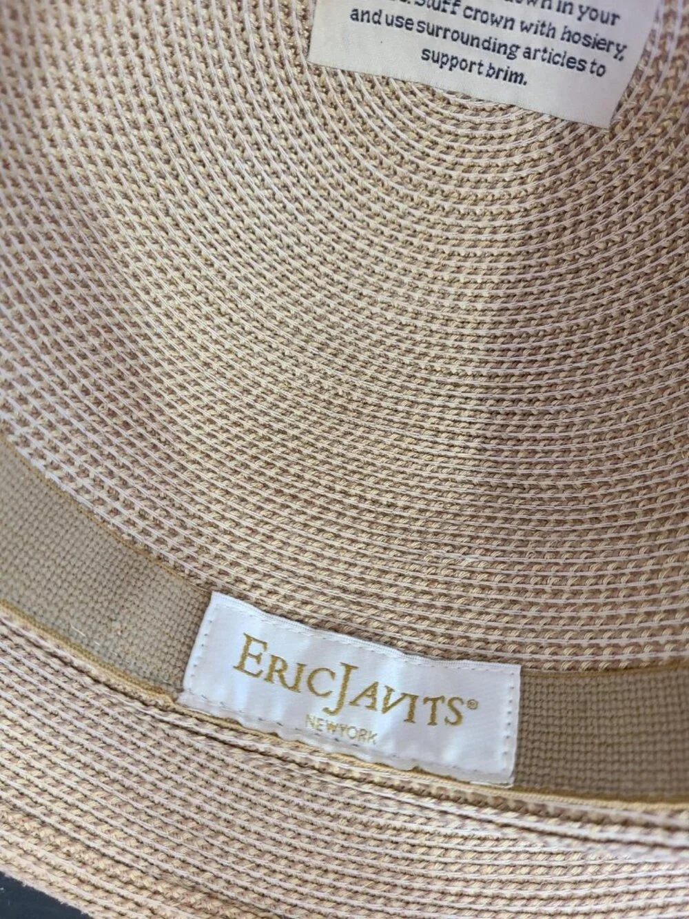 Eric Javits Hampton Squishee Sun Hat Beige - Picture 7 of 8